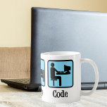 Eat Sleep Code Computer Programmer Geek Coffee Mug<br><div class="desc">If you work in computer programming,  then you spend all day eating,  sleeping,  and coding computer programs. A funny coder gift for a computer science major who lives for hacking and working in binary. An awesome technology geek gift for a techie who loves computers.</div>