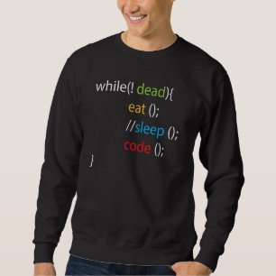 Eat Sleep Code Computer Science Programmer Sweatshirt