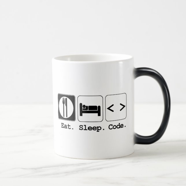 eat sleep code magic mug (Right)