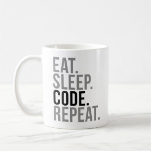 Eat Sleep Code Repeat Coffee Mug