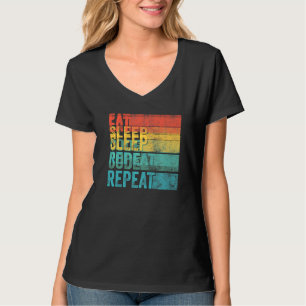 Eat Sleep Code Repeat Computer Programmer Coding F T-Shirt