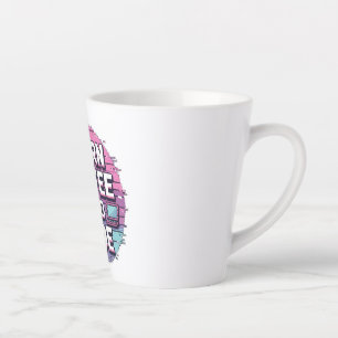Eat Sleep Code Repeat - Minimalist Programmer  Latte Mug