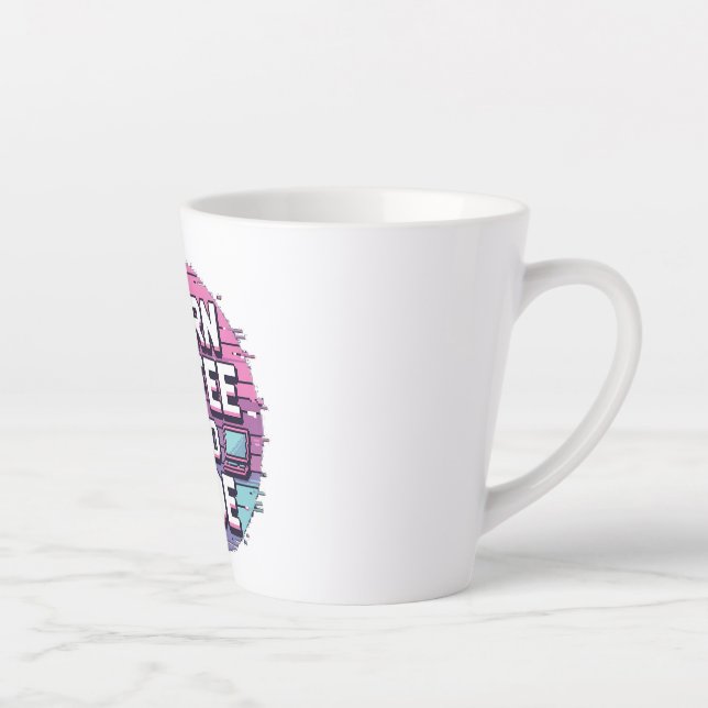 Eat Sleep Code Repeat - Minimalist Programmer  Latte Mug (Right)