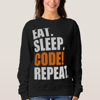 Eat Sleep Code Repeat Sweatshirt