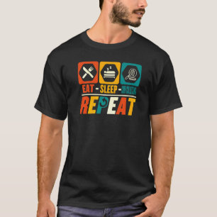 Eat Sleep Coin Collecting Repeat Numismatist T-Shirt