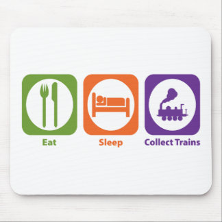 Eat Sleep Collect Trains Mouse Pad