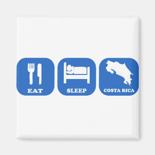 Eat Sleep Costa Rica Magnet