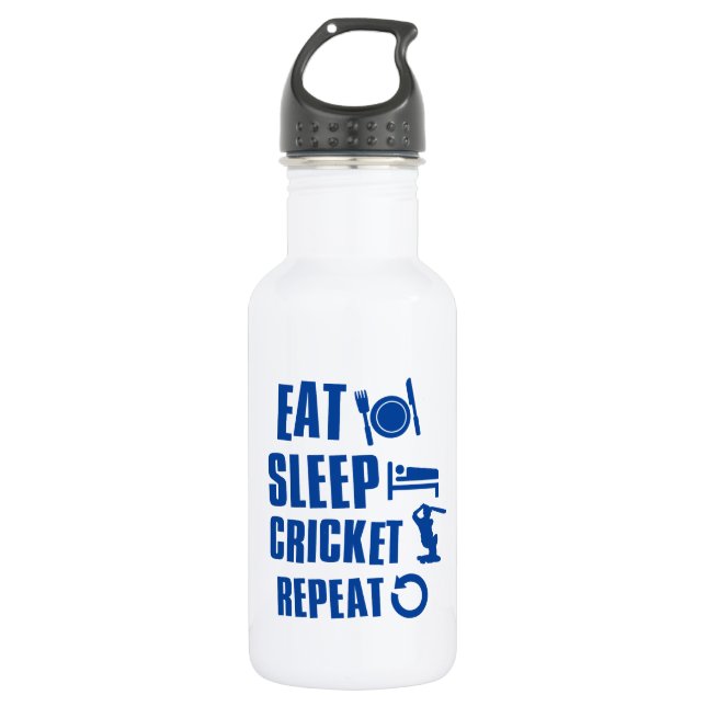 Eat sleep Cricket 532 Ml Water Bottle (Front)