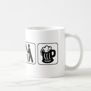 Eat, sleep cricket, beer. Funny design for cricket Coffee Mug
