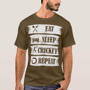 Eat Sleep Cricket Repeat Cricket sport Lover gift T-Shirt