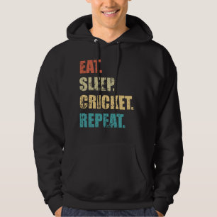 Eat sleep cricket repeat. hoodie