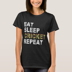 Eat Sleep Cricket Repeat T-Shirt