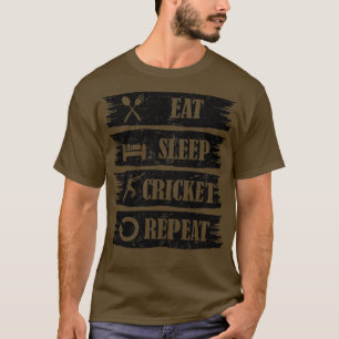 Eat Sleep Cricket Repeat T-Shirt