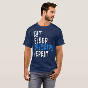 Eat Sleep Cruzeiro Repeat football T-Shirt