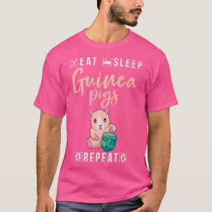 Eat Sleep Cute Guinea Pigs Repeat Premium T-Shirt