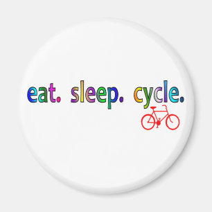 eat sleep cycle Bicycle Rider Gifts Magnet