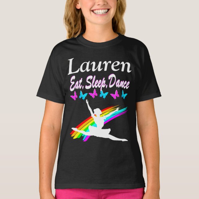 EAT SLEEP DANCE PERSONALIZED T SHIRT (Front)