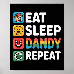 Eat sleep dandy repeat birthday decoration boysEat
