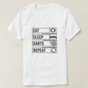 Eat Sleep Darts Repeat Gifts for Dart Player Men T-Shirt