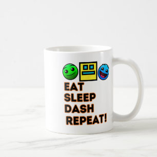 Eat Sleep Dash Repeat Video Game Geometry Video Ga Coffee Mug