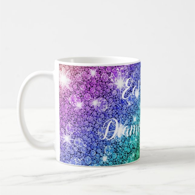 Eat, Sleep, Diamond Paint Coffee Mug (Left)
