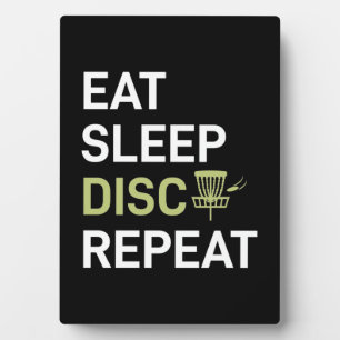 Eat Sleep Disc Golf Repeat Plaque
