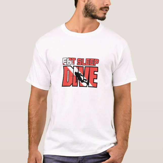 Eat Sleep Dive T-Shirt (Front)