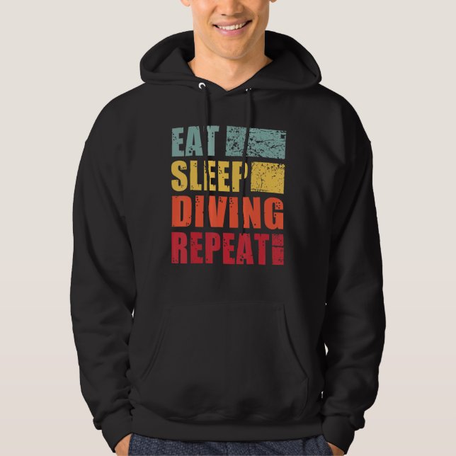 Eat Sleep Diving Repeat Hoodie (Front)