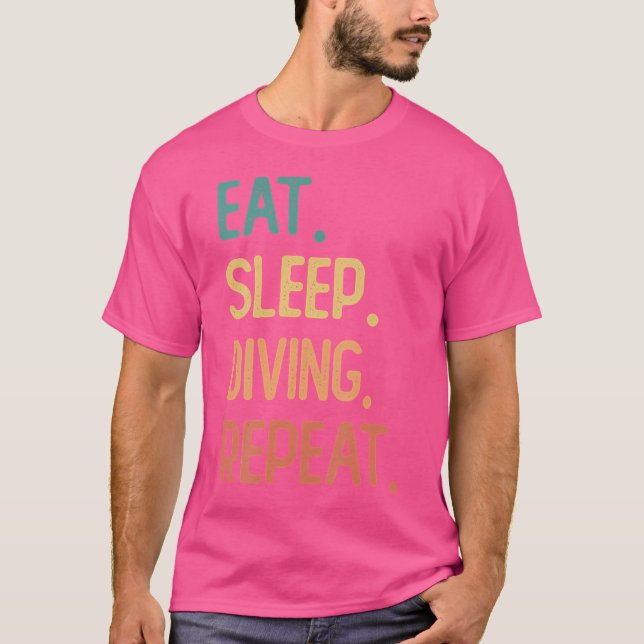 Eat Sleep Diving Repeat T-Shirt (Front)