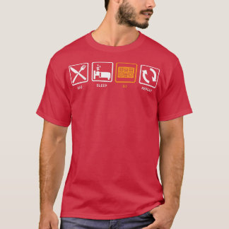 Eat, Sleep, DJ, Repeat Gift for DJ Disc Jockey T-Shirt