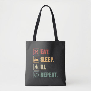Eat Sleep DJ Repeat Tote Bag