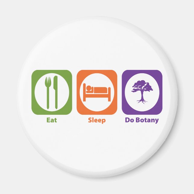 Eat Sleep Do Botany Magnet (Front)
