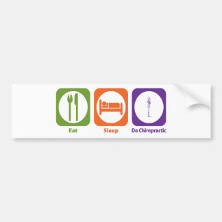 Eat Sleep Do Chiropractic Bumper Sticker