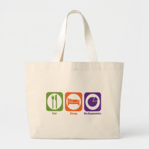 Eat Sleep Do Economics Large Tote Bag