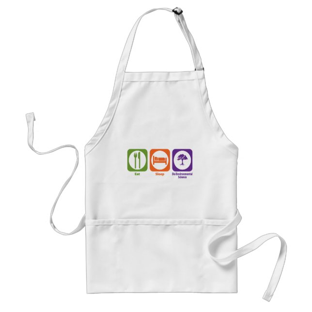 Eat Sleep Do Environmental Science Standard Apron (Front)