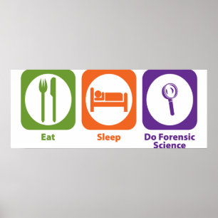 Eat Sleep Do Forensic Science Poster