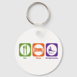 Eat Sleep Do Gymnastics Key Ring