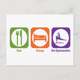 Eat Sleep Do Gymnastics Postcard