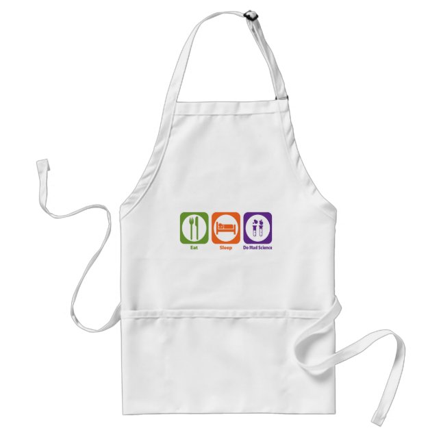 Eat Sleep Do Mad Science Standard Apron (Front)