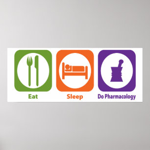 Eat Sleep Do Pharmacology Poster