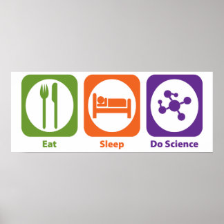 Eat Sleep Do Science Poster