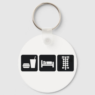 Eat Sleep Drag Race Key Ring