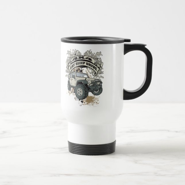 Eat, Sleep, Drive 4x4 Travel Mug (Right)