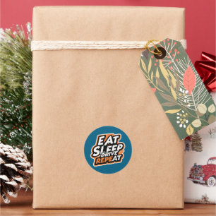 Eat Sleep Drive Repeat Sticker – Racing Car Lover 