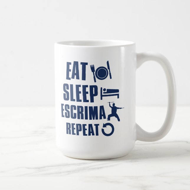 Eat Sleep escrima Coffee Mug (Right)