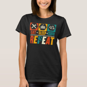 Eat Sleep Excavator Repeat   Heavy Equipment Opera T-Shirt