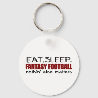 Eat Sleep Fantasy Football Key Ring
