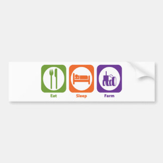 Eat Sleep Farm Bumper Sticker