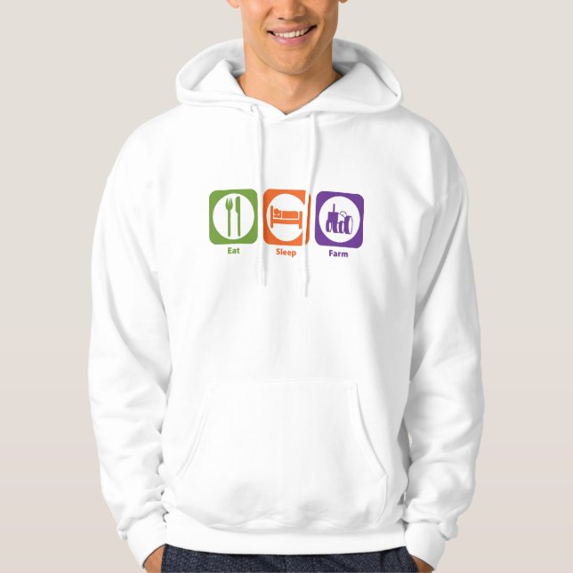 Eat Sleep Farm Hoodie (Front)