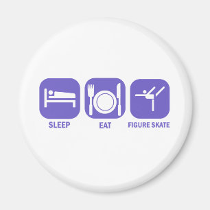 Eat Sleep Figure Skate Magnet